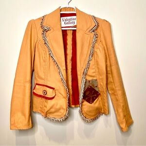 Valentine Gallery Unique Grunge Women's Blazer, Size M
